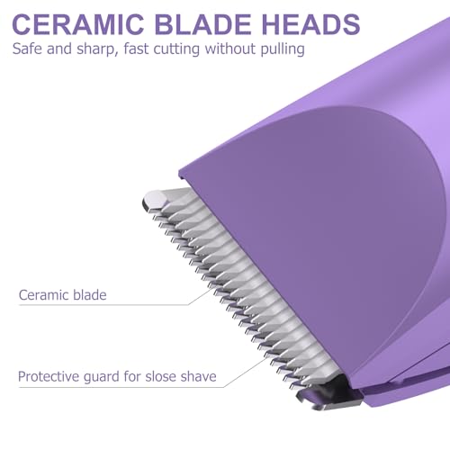 Electric Body Hair Trimmer (Bright Purple)