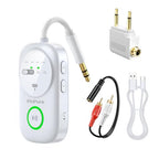 Bluetooth 5.4 Transmitter Receiver for 2 AirPods (White)