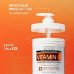 Brightening Vitamin C Body Cream Lotion + Vitamin C & Caffeine Eye Cream Face Moisturizer Skin Care Set For Women (Vitamin C Eye Cream + Body Cream Set / 2 Piece Set)