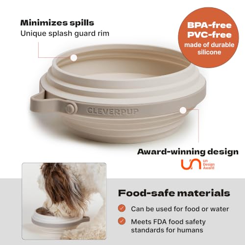 Nomad Large Collapsible Travel Dog Bowl (Natural Sand / Large)