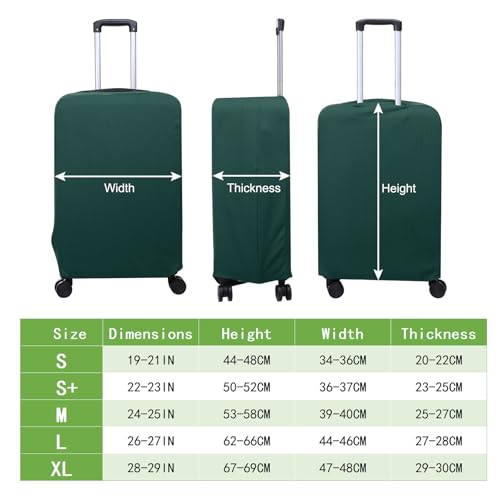 Luggage Cover (Dark Green / 22-23 inch)