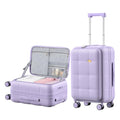 20 Inch Expandable Carry On Luggage Airline Approved (20 inch / Purple)