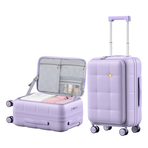 20 Inch Expandable Carry On Luggage Airline Approved (20 inch / Purple)