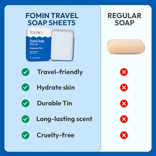 Paper Soap Sheets Tin for Traveling (Variety Pack-002 (Unscented, Orange, Lemon))