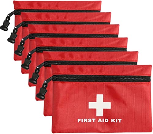 6 Pack Empty First Aid Bag (5.9 x 3.9 inch)