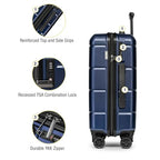 Luggage Sets 2 Piece Suitcase Set Hardshell 20 inch (Navy / 2-Piece Set (20/24))