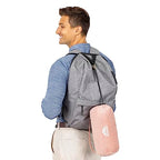 Premium Soft Rolled Travel Blanket Airplane Long Flights (Travel / R02-pink)