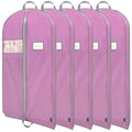 5PK Garment Bags for Hanging Clothes (Pink / 54" 5PK)