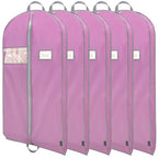 5PK Garment Bags for Hanging Clothes (Pink / 54" 5PK)