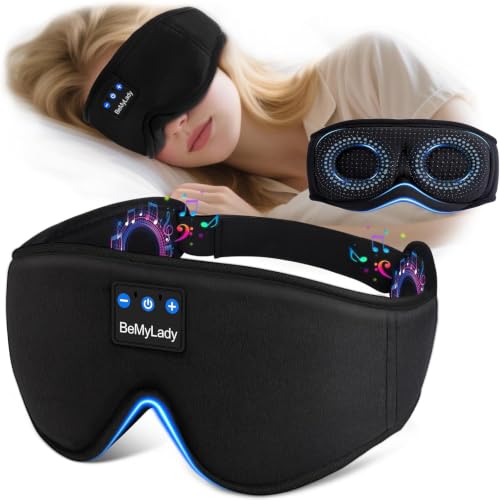 Sleep Mask with Bluetooth Headphone (Black(3d))