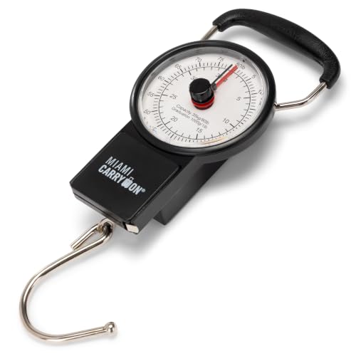 Mechanical Luggage Scale with Tape Measure (Black)