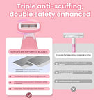 Self Lubricating Strip Women Razors (Pink)
