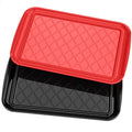 Grilling Prep & Serve Trays for Party Set of 2 (Black & Red)