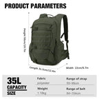 35L Tactical Backpack for Men (Range Green)