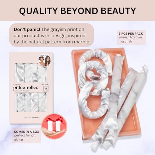 Satin Pillow Rollers Flexi Rods (1 Count (Pack of 6))