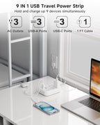 Short Extension Cord 1 Ft (1 FT-24W-980J-White)