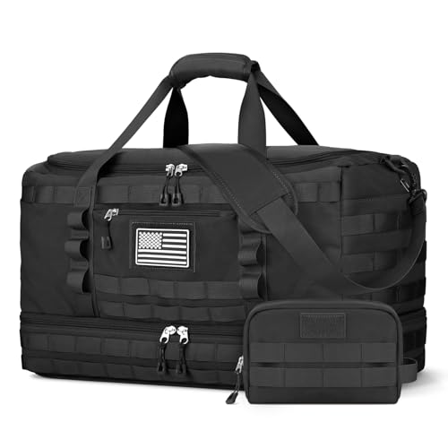 Travel Bag for Men Women (Black / X-Large)