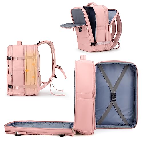 Large Travel Backpack For Women Men (45l / Pink)
