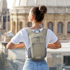 10 15L Small Rucksack Foldable Backpack Lightweight Packable Daypack Travel Outdoor Hiking Shoulder Bag (Beige / 15L)