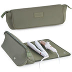 Hair Tools Travel Bag and Heat Resistant Mat 17" (Olive)