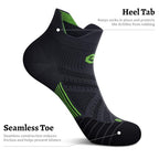 Compression Running Socks for Men & Women (Large-X-Large / New Gray (6 Pairs))