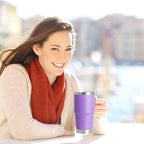20oz Tumbler Bulk with Lid (Purple / 20 Ounces-6)