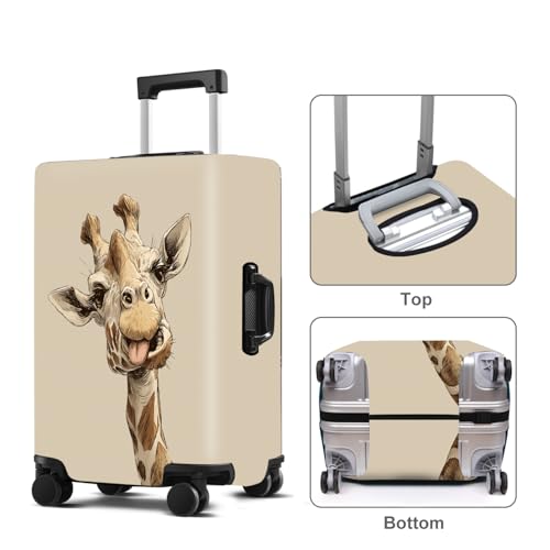 Giraffe Luggage Cover Washable Suitcase Protector Anti (giraffe / XL(32-34inch suitcase))