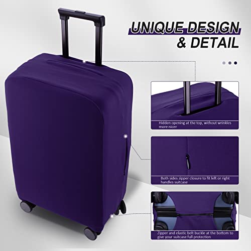 Travel Luggage Cover (Purple / 30-31 inch)