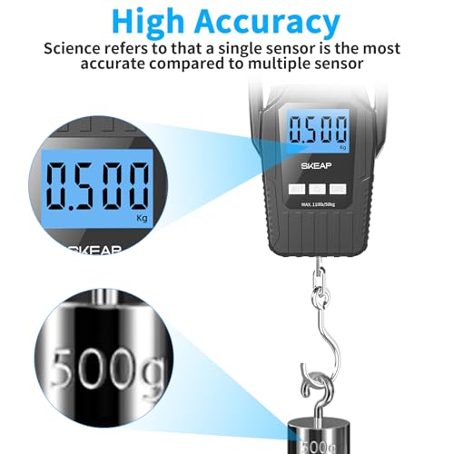 Digital Fish Scale Hanging Scale Fishing Scale (Black)