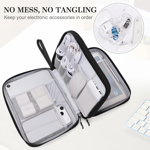 Electronic Organizer (10.8 x 8 x 3.15 inches / Black Quilted)