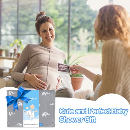 Portable Changing Pad (Gray-Elephant)
