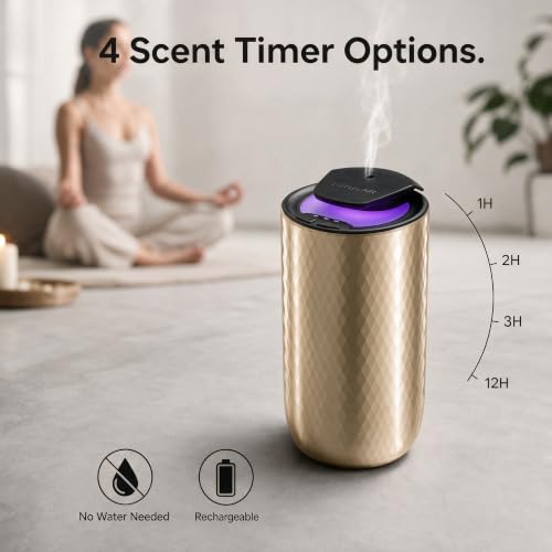 Waterless Essential Oil Diffuser (Gold)