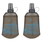 Soft Flask 200ml Collapsible Running Water Bottles (2PCS 200ml BLue)