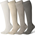 Viscose Made from Bamboo Compression Socks for Women&Men 20 (Small / 4 Pair-mix6)