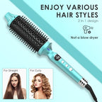 1 3 4 Inch Thermal Brush Negative Ion Heated Round Brush Dual Voltage 12 Temperature Settings Curling Hairbrush for Long Hair (1.75 Inch Barrel (2.3 Inch with Bristles))