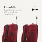 Sion Carry On Spinner Luggage (Carry-On 21-Inch / Burgundy)