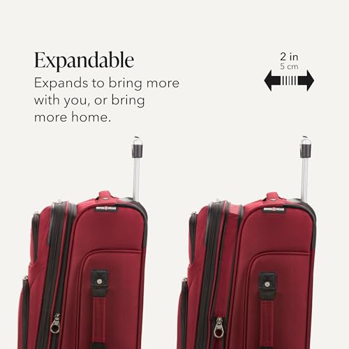 Sion Carry On Spinner Luggage (Carry-On 21-Inch / Burgundy)