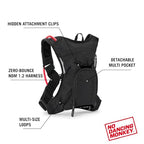 MTB Hydro Hydration Pack with Hydration Bladder (3L, White)
