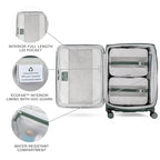 VersaPack+ Softside Checked Luggage Suitcase (Checked Medium / Desert Sage Green)