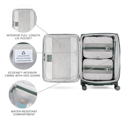 VersaPack+ Softside Checked Luggage Suitcase (Checked Medium / Desert Sage Green)