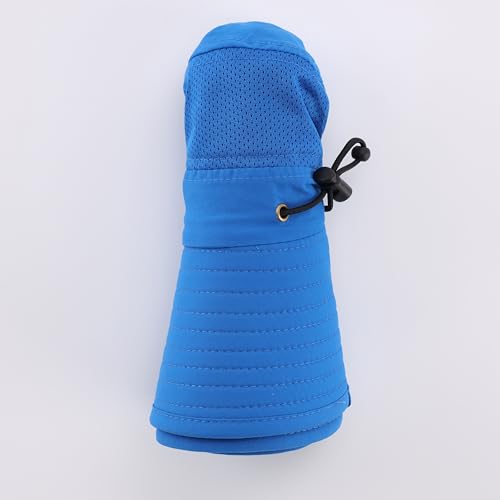 UPF50+ Mens Sun Hat Wide Brim Womens UV Protection Beach Bucket Hat for Fishing Hiking Snap Up Cowboy Hat (One Size / Royal Blue)