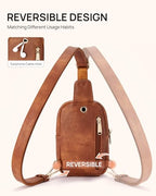 Crossbody Bags for Women Leather Cross Body Sling Bag for Woman Travel Mocha Brown (0-mocha Brown)