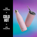 Stainless Steel Water Bottle (Lavender Swirl / 16.9 Ounces)