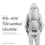 Glacier Scandinavian Hiking Baby Carrier Backpack (Glacier White)