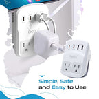 World Travel Adapter Kit 2 USB (white)
