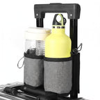 Luggage Travel Cup Holder Free Hand Drink Carrier Carry on Beverage Cup Holder Attachment Fits Roll on Suitcase Handles Business People