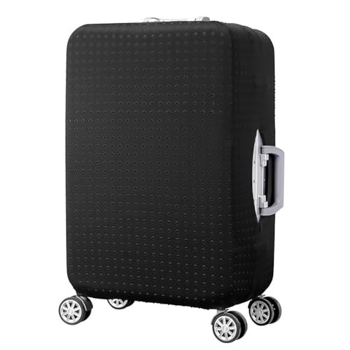 Travel Suitcase Protector elastic sleeve Cover 19" (Black / S(Fits to 19"-20" Trolley Case))
