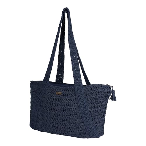 Women's Beach Tote Bag (One Size / Chips and Guacamole - Vintage Indigo)