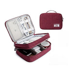 Travel Cable Organizer Bag (Red / S)