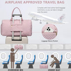 Women Weekender Travel Duffle Bag (20-Pink - 3 PCS / Large)